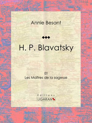 cover image of H. P. Blavatsky